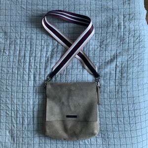 Authentic suede Prune bag.